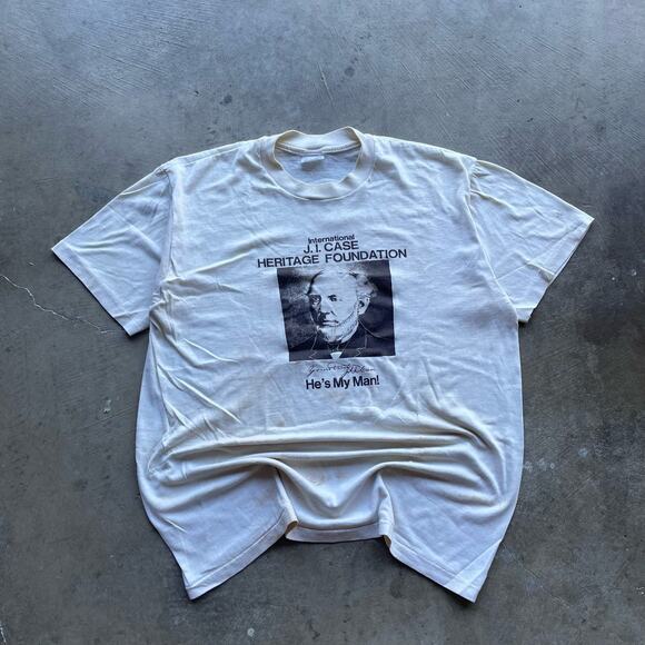 vintage single stitch 80s J. I. case heritage foundation XL - Picture 1 of 7